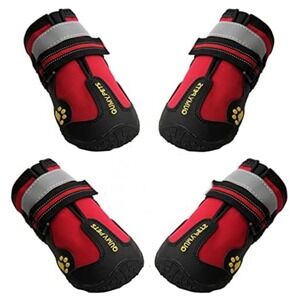 Qumypets Waterproof Non-Slip Dog Boots